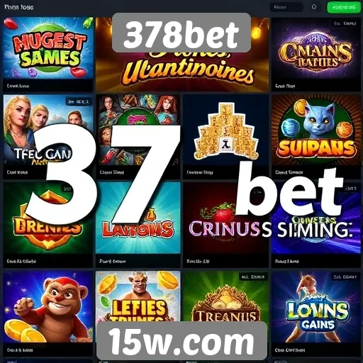 Variedade de jogos disponíveis na 378bet